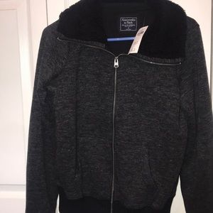 Abercrombie & Fitch Sherpa Zip Up